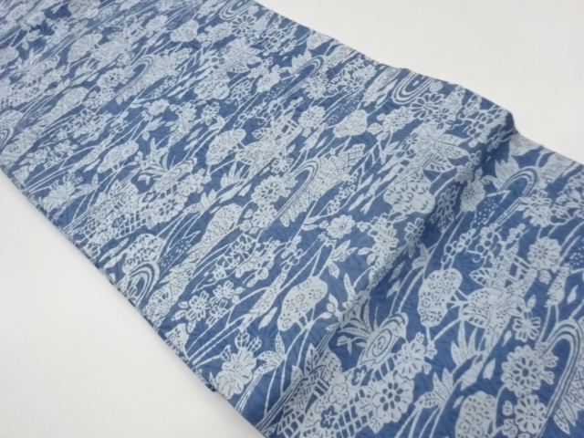 JAPANESE NAGOYA OBI / MATELASSE / ABSTRACT FLOWER